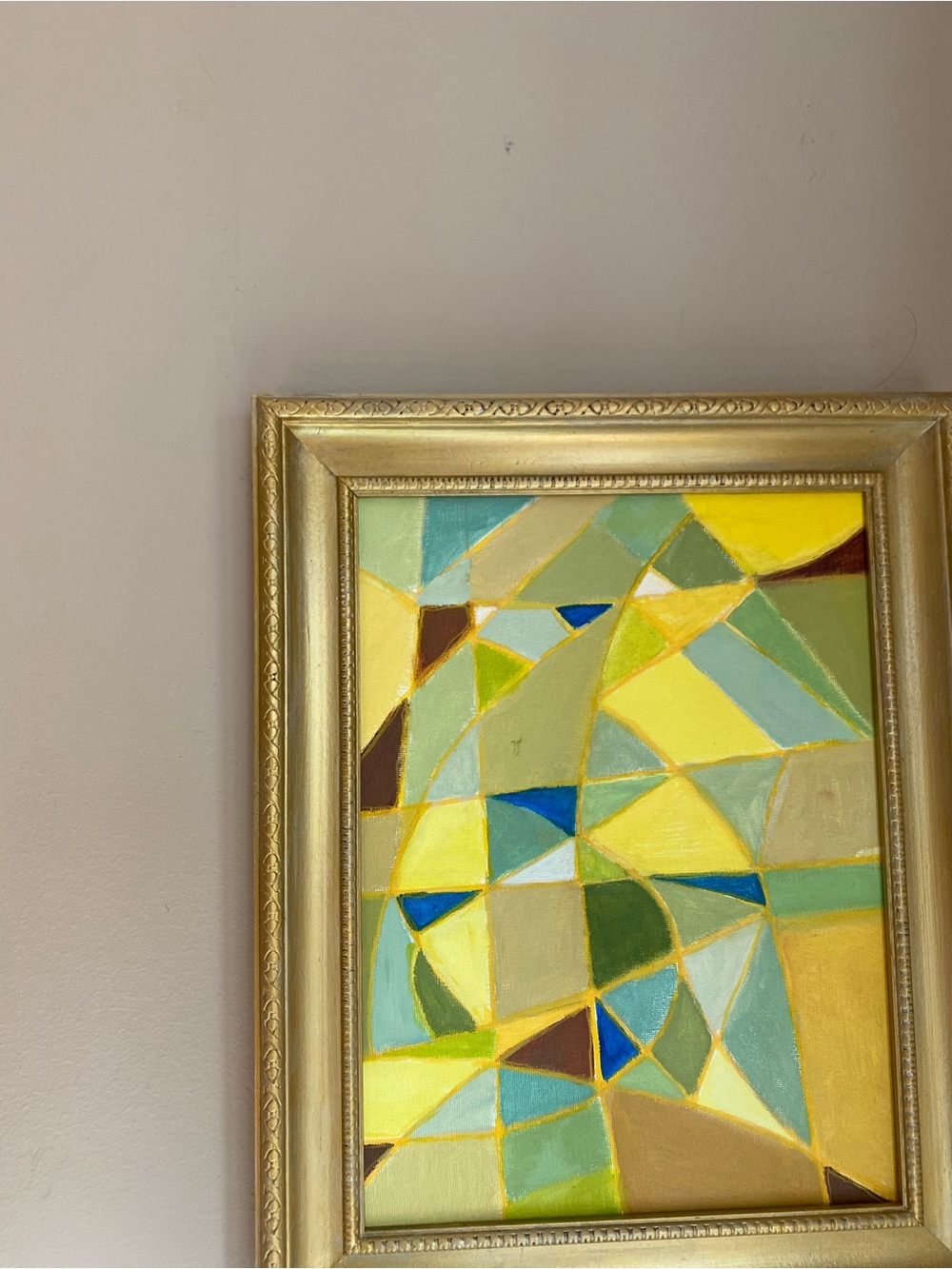 Original Abstract contemporary 12”x9” painting - Picture 3 of 5